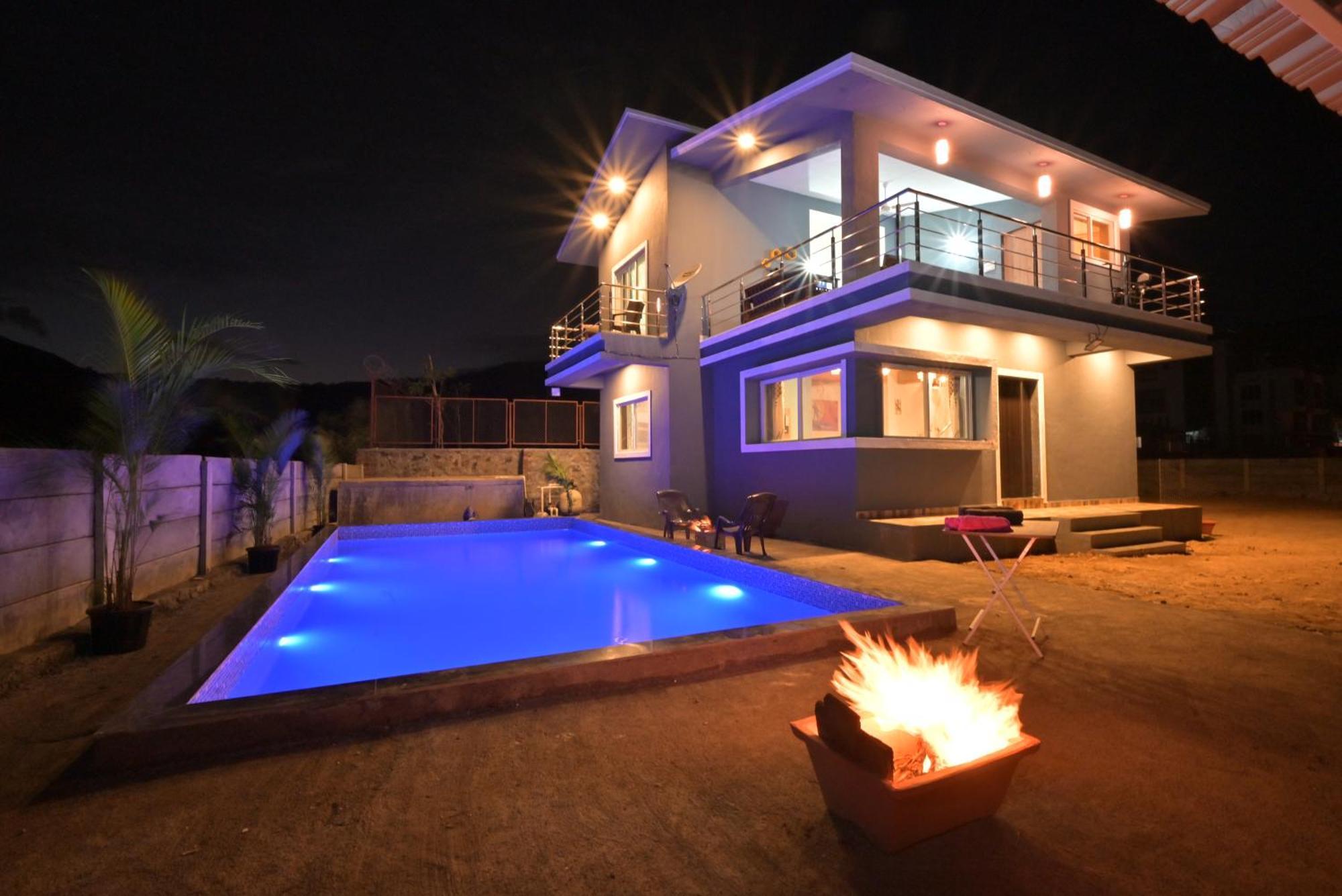 Empyrean Stay II Mirage Villa II Ac II 4Bhk II Largest Pool In Lonavala Li Bagian luar foto