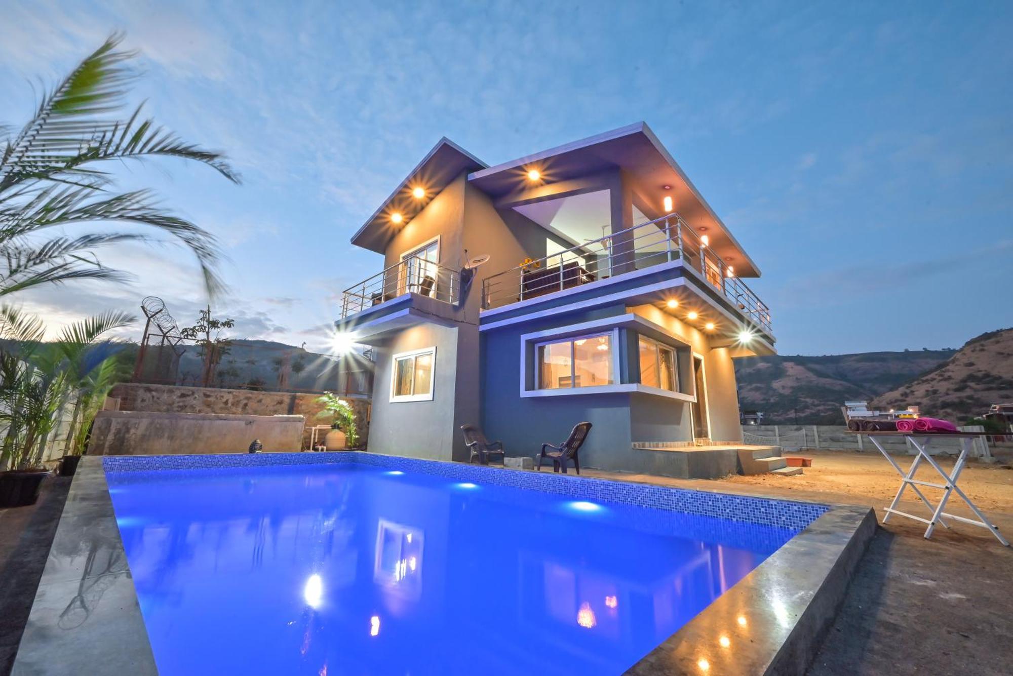 Empyrean Stay II Mirage Villa II Ac II 4Bhk II Largest Pool In Lonavala Li Bagian luar foto