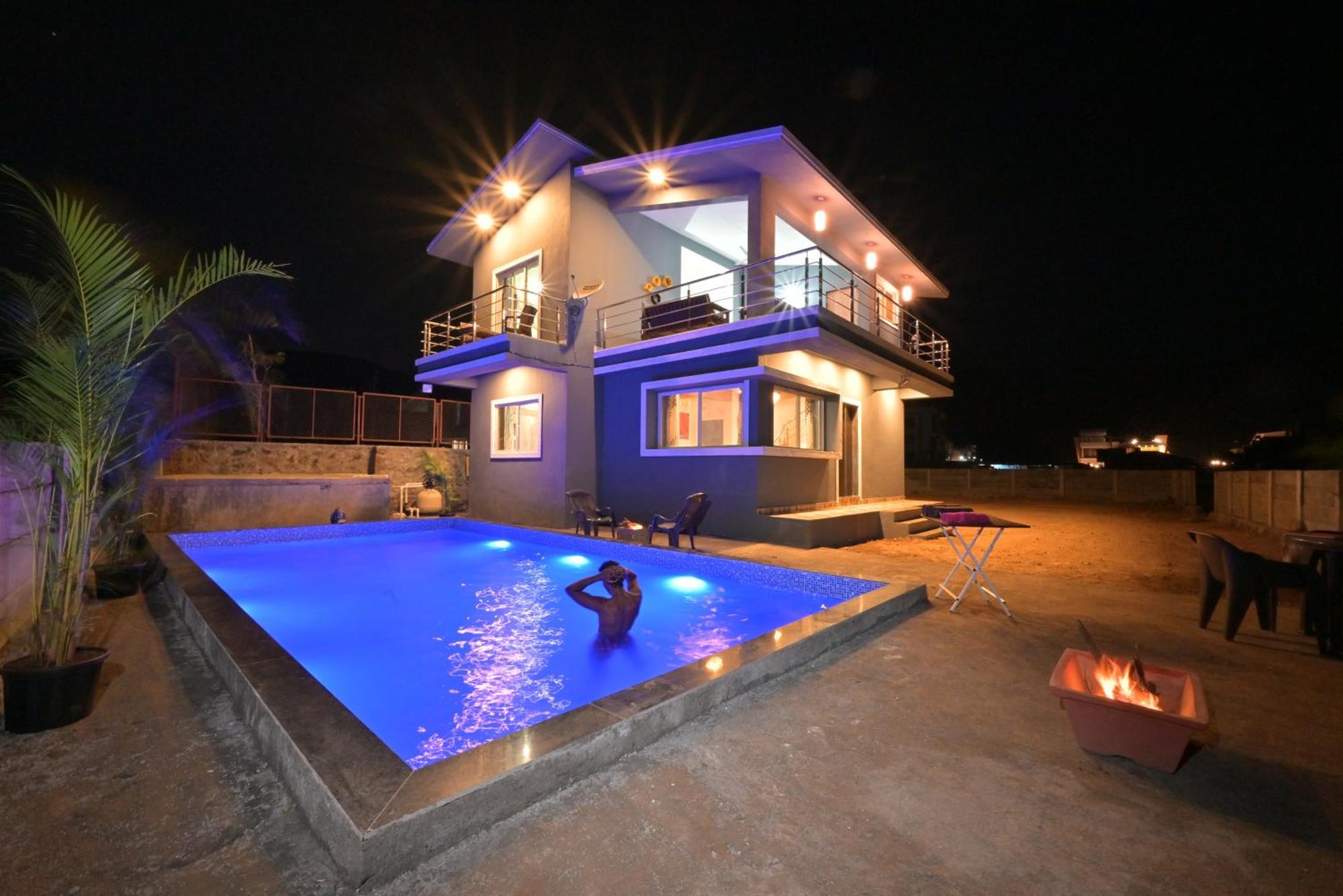 Empyrean Stay II Mirage Villa II Ac II 4Bhk II Largest Pool In Lonavala Li Bagian luar foto