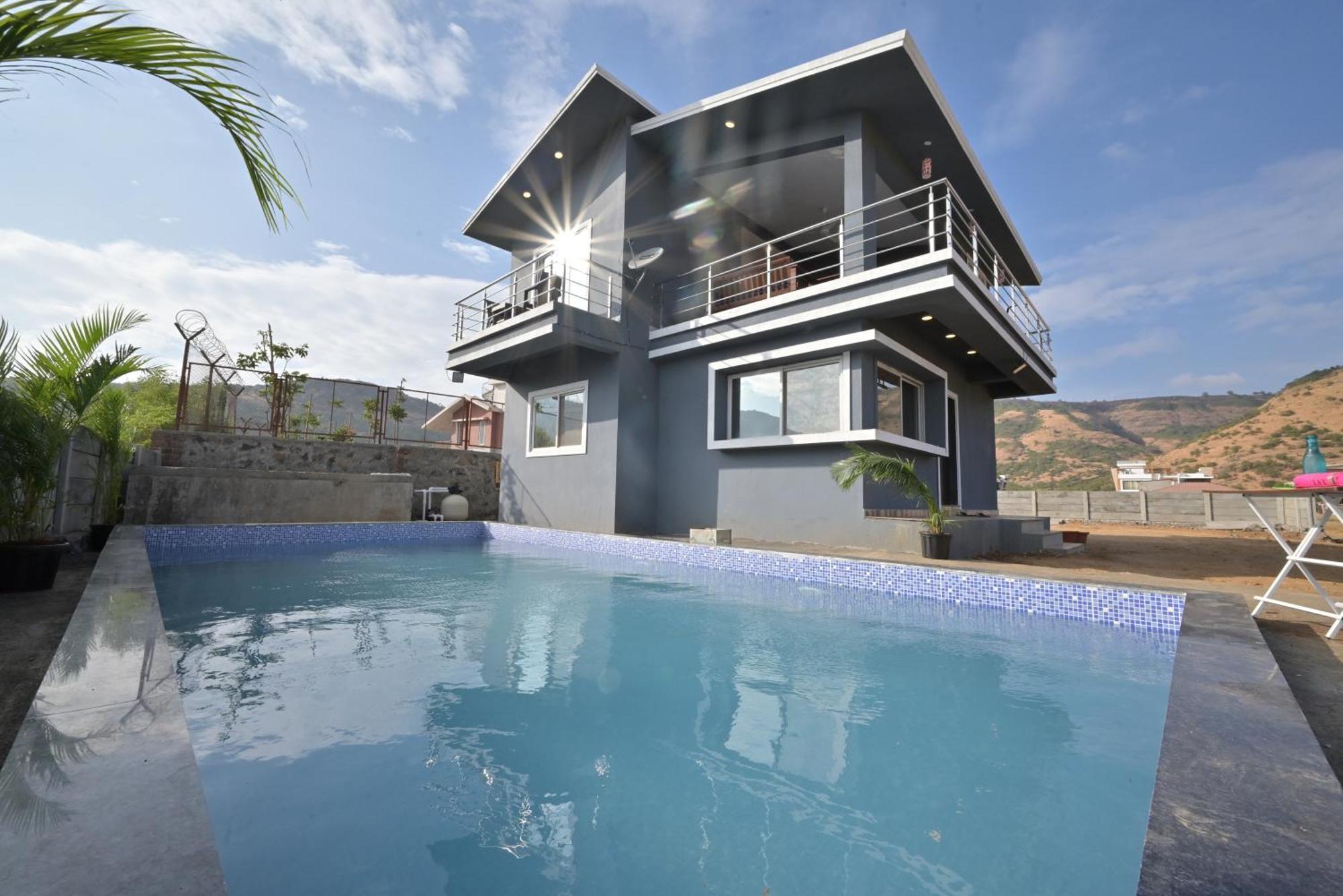 Empyrean Stay II Mirage Villa II Ac II 4Bhk II Largest Pool In Lonavala Li Bagian luar foto